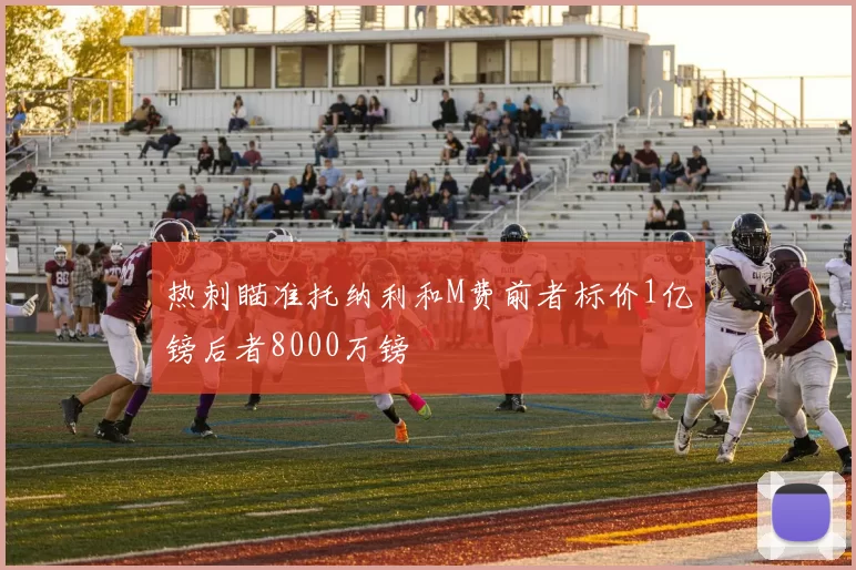 热刺瞄准托纳利和M费前者标价1亿镑后者8000万镑
